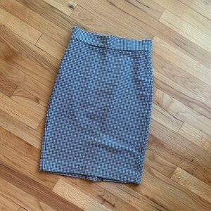 Ann Taylor Houndstooth Pencil Skirt